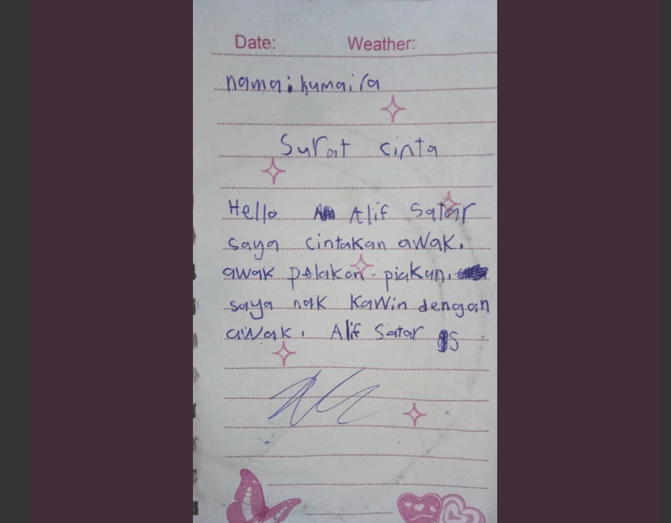 Alif Satar Terima Surat Cinta daripada Peminat, Ini Respon Nya 2 a 1