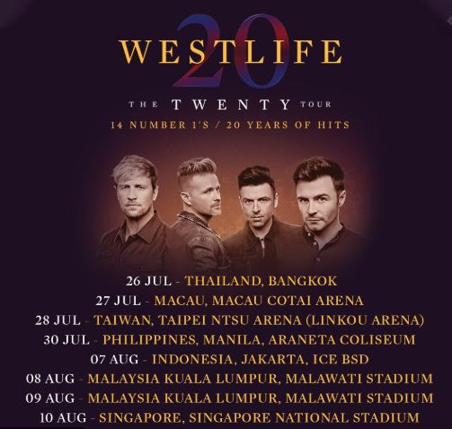 Tiket 'Sold Out' Dalam Tempoh 32 Jam, Westlife Bakal Tampil Dengan Persembahan 'Istimewa' 1 bw654