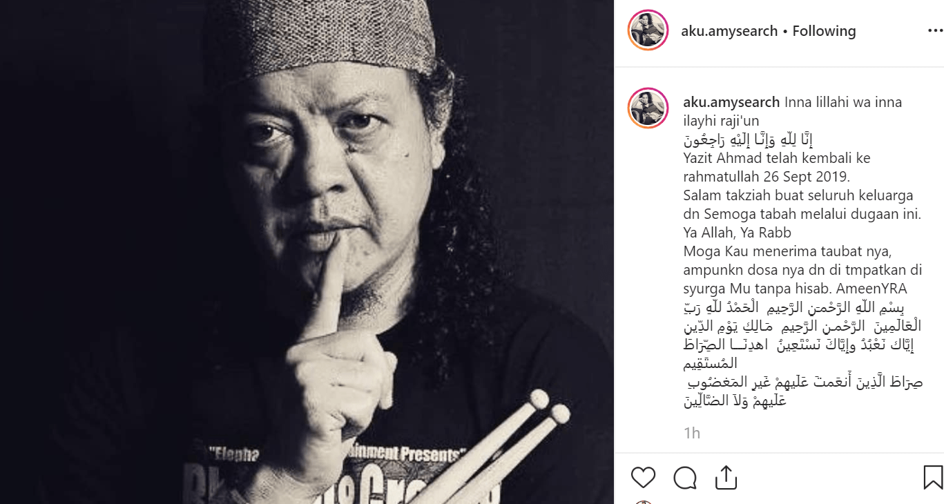 Kata Kata Terakhir Amy Search Buat Arwah Yazit Sentuh Jiwa Netizen 1 1
