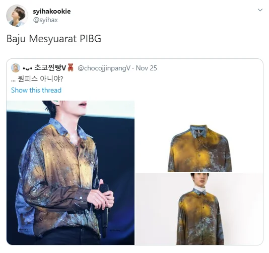 Pakai Baju Batik Bapak Bapak Di Konsert, Anggota BTS Curi Perhatian Netizen 2 59