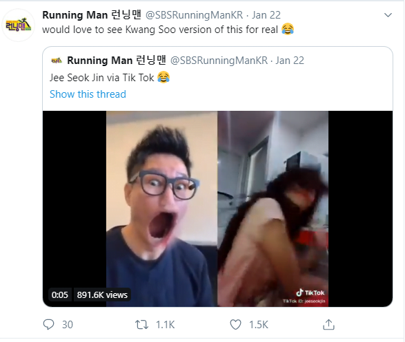 Tak Sangka Oppa Jee Seok Jin Memilih Lagu Bahasa Melayu Untuk TikTok. Lihat Hasilnya! 1 js 4