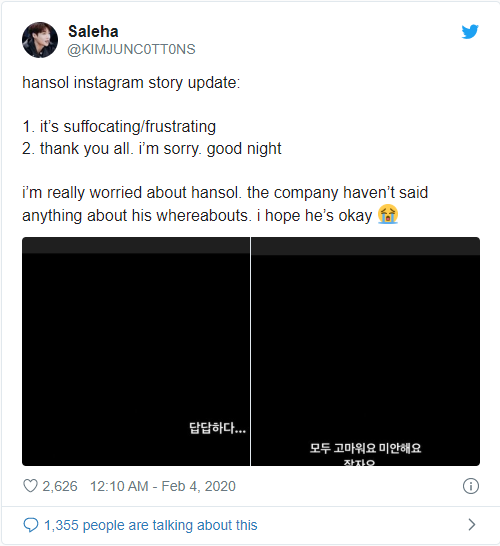 Bekas pelatih SM Entertainment dan ahli Newkidd Hansol Memuatnaik Mesej Pelik Di Instagramnya 3 45