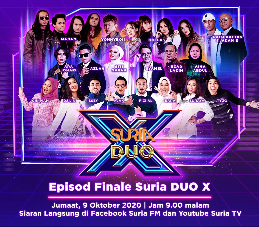 Finalis Kumpulan Manakah Yang Akan Bergelar Juara SURIA DUO X? 1 FINALE ARTIS ALL GROUP SURIADUOX ig post