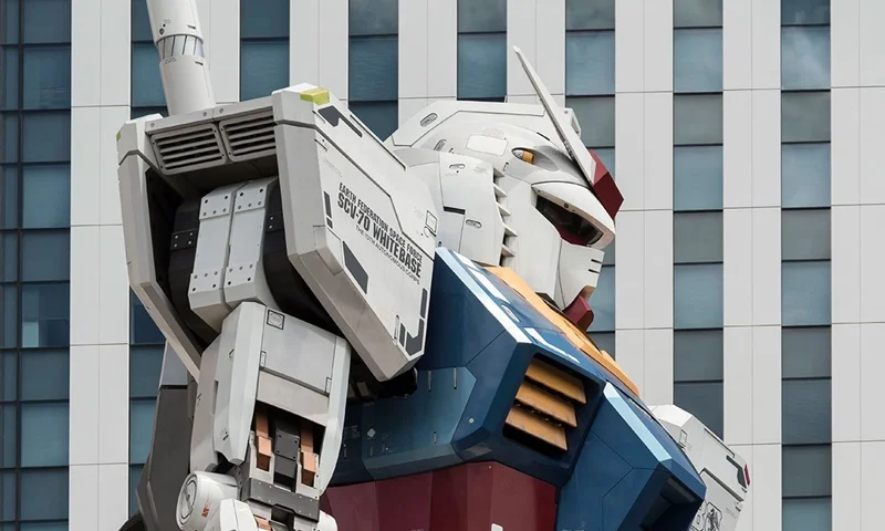 Robot Gundam Gergasi Bergerak-gerak Di Yokohama, Jepun 1 2 2