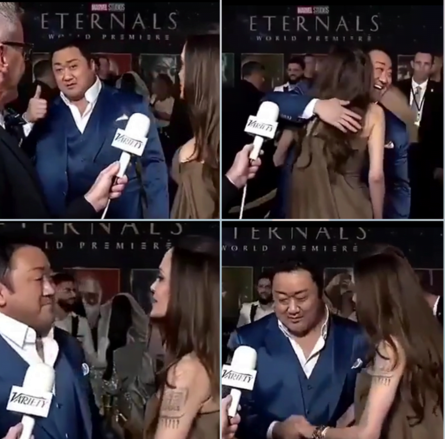 "Malu malu kucing.." - Ma Dong Seok tak sangka Angelina Jolie mengaku peminatnya 2 54dd