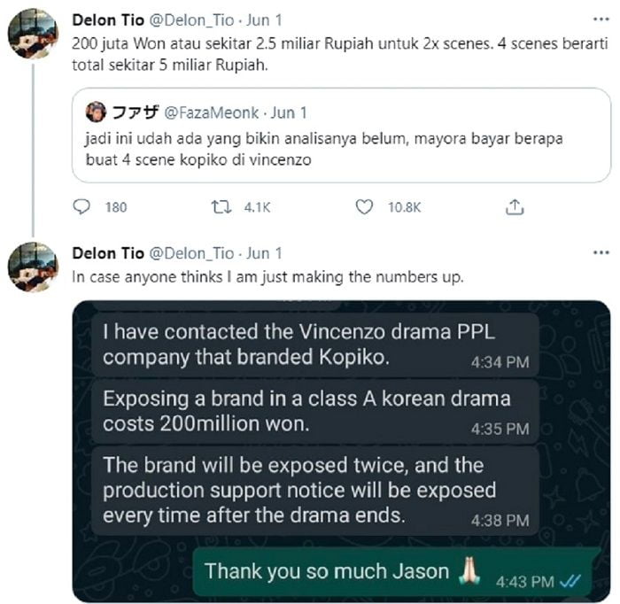 Berapa Harga Pihak K-Drama ‘Vincenzo’ Caj Untuk Iklan Kopiko 1 3983993288