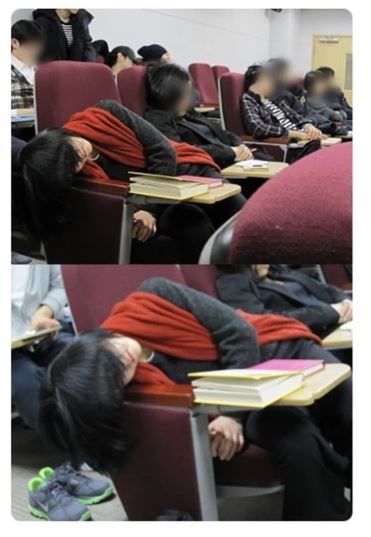 Aktres Korea Tepis Fitnah Seorang YouTuber, Post 3 Foto Termasuk Tidur Di Dalam Kelas Sebagai Bukti 4 2 4