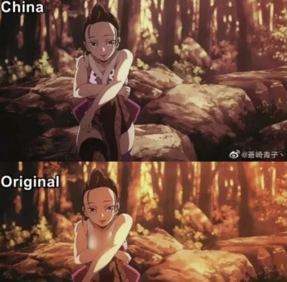 “Karakter Wanita Dalam Demon Slayer Dah Tak Kesejukan Lagi Bila Masuk China.” – Media Korea 1 6 3