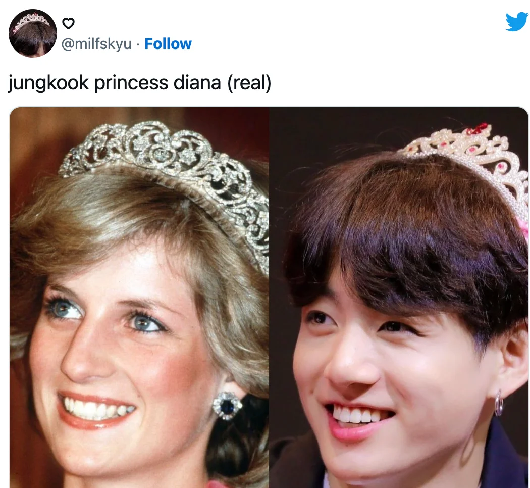 "Jelmaan Puteri Diana"- Netizen Korea Cipta Teori Jelmaan Semula Berkaitan Kelahiran Jungkook BTS 8 Screenshot 2022 09 09 at 4.55.31 PM