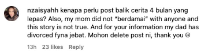 Dah Bercerai Dengan Fyna Jebat? Sekali Anak Zainal Abidin Hassan Pula Buat Pendedahan 1 Screenshot 2023 05 17 154733