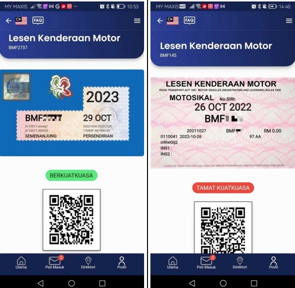 Cara Mudah Daftar Lesen & 'Roadtax Online' Dalam Aplikasi Jabatan Pengangkutan Jalan MyJPJ 7 daebaking.co jpj223344556677