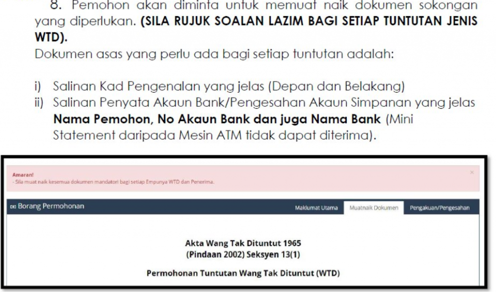 Dalam IC Kita Ada Duit? Ini Cara Nak 'Claim' Duit Yang Tidak Dituntut Dalam IC 14 daebaking.co sen222344556677991011121314
