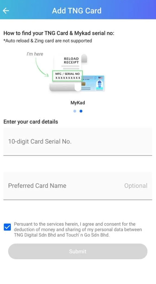 Semak Baki Kredit Touch 'n Go (TNG) pada Mykad anda dengan mudah 5 daebaking.co tng55
