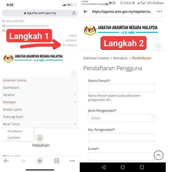 "Kira2 RM 11.2 Billion Wang Tak Dituntut"-Cara Semak Wang Tak Dituntut Secara Dalam Talian 2 wang2