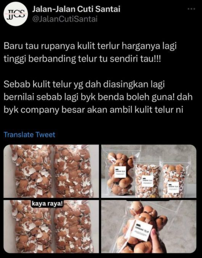 Cara Buat Duit Hanya Menggunakan Kulit Telur, Ikuti Langkah-Langkah Ini 2 Screenshot 2023 06 11 214023