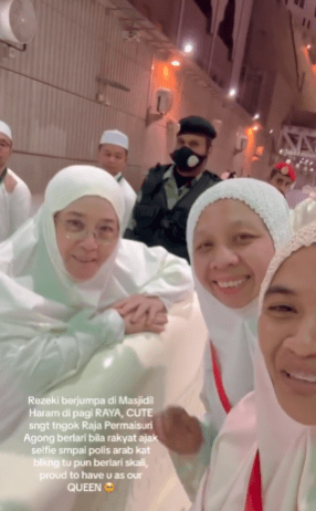 Bertemu Permaisuri Agong Di Masjidil Haram, Keletah Permaisuri Tarik Perhatian Netizen 1 agong