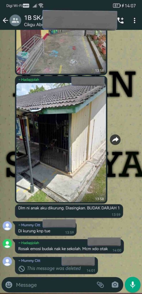 Ibu Bapa Mengamuk Anak Baru Darjah Satu Dikurung Dalam Pagar Besi Seperti Banduan 3 kurung2 1