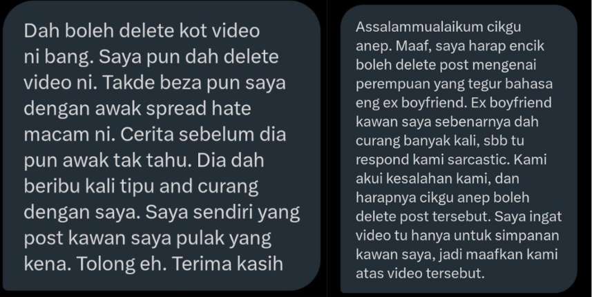 Empat Wanita Tampil Mohon Maaf, Cerita Hal Sebenar Yang Berlaku Dalam Hubungannya 2 Screenshot 2023 07 12 101406