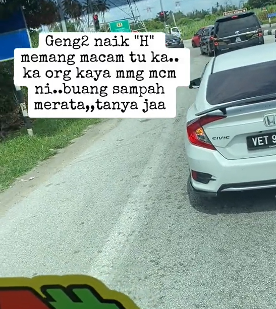 Selamba Baling Sampah Di Tepi Jalan, Reaksi Pemilik Honda Civic Ini Dikecam 1 Screenshot 2023 07 30 112544