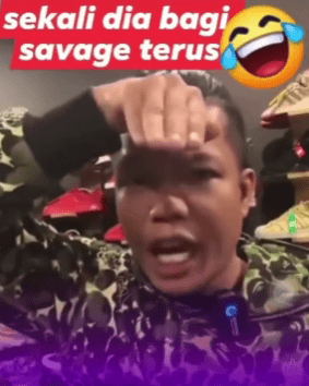 Reaksi Penjual Kasut Membalas Komen Seorang Wanita Ketika 'Live' Secara Bertubi-Tubi Hiburkan Netizen 1 kasut1
