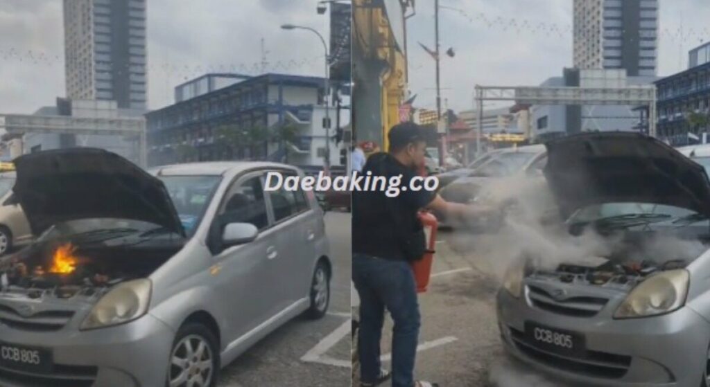 Kereta Sebelah Tiba2 Berasap Dan Mengeluarkan Api, Tindakan Pantas ...