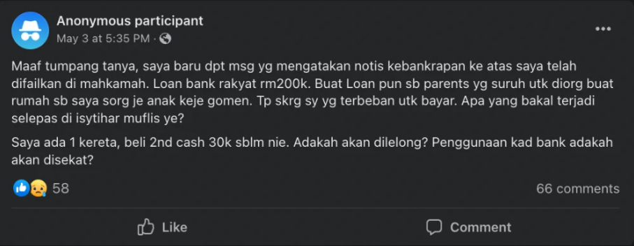 Minta Anak Buat Loan RM200,000 Untuk Renovate Rumah, Selepas Terima Notis Bankrap Tak Sangka Ini Respon Ibu Bapanya 1 Screenshot 2023 08 10 102436