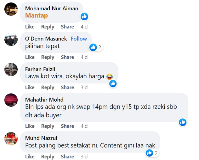 Swap iPhone 14 Pro Max Dengan Kereta Wira, Tindakan Lelaki Ini Dapat Pujian Ramai 2 Screenshot 2023 08 17 140041