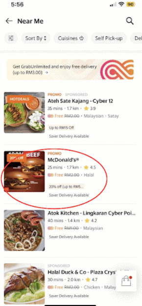 Cara Nak Dapatkan Cas Delivery Serendah RM1 Dalam Aplikasi Grab, Ikuti Sahaja Langkah-Langkah Ini 3 Screenshot 2023 08 23 093945