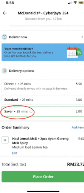 Cara Nak Dapatkan Cas Delivery Serendah RM1 Dalam Aplikasi Grab, Ikuti Sahaja Langkah-Langkah Ini 5 Screenshot 2023 08 23 094033