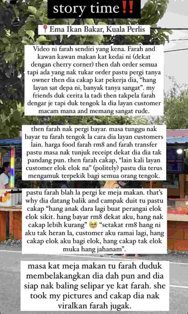 "Hang Cakap Tak Elok Muka Hang Jahanam"-Peniaga Wanita Mengamuk Selepas Ditegur Pelanggan 1 mengamuk2 1