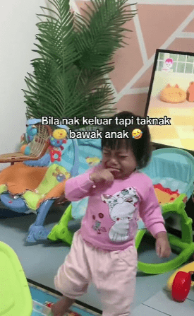 Bila Nak Keluar Tapi Taknak Bawa Anak, Gelagat Ayah Dgn Anak Ini Buat Ramai Terhibur 1 ayah2