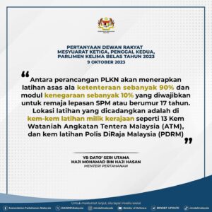 Kerajaan Setuju Laksanakan PLKN Semula, Sasar Warganegara Umur Sehingga 35 Tahun 1 1a