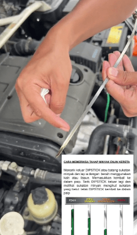 Pemuda Ini Kongsi Cara Periksa Minyak Hitam Kereta, Mudah Je Rupanya 1 minyak hitam2