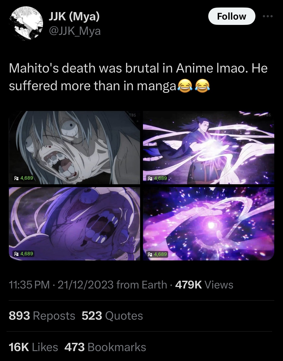 MAPPA Menjadikan Kematian Mahito Dalam Jujutsu Kaisen Musim 2 Jauh Lebih Kejam Daripada Manga 1 Jujutsu