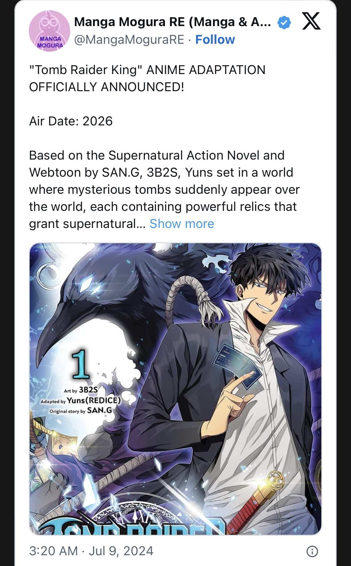 “Tomb Raider King" Mendapat Adaptasi Anime, Saingan Terbesar Solo Leveling 2 IMG 2756
