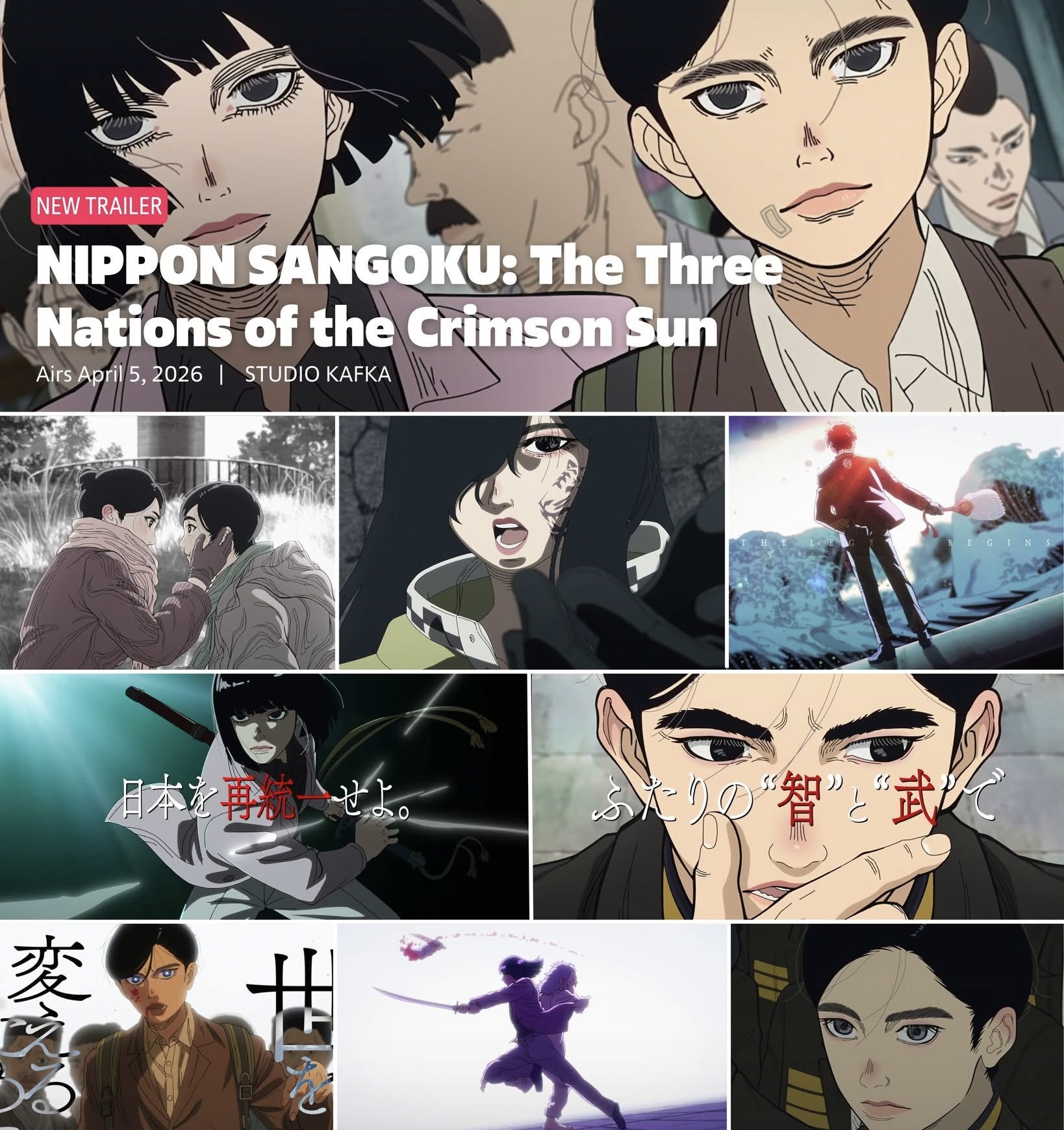 Anime Epik ‘Nippon Sangoku’ Tayang 5 April Ini, Kisah Jepun Masa Depan Yang Hancur 5 Nippon Sangoku