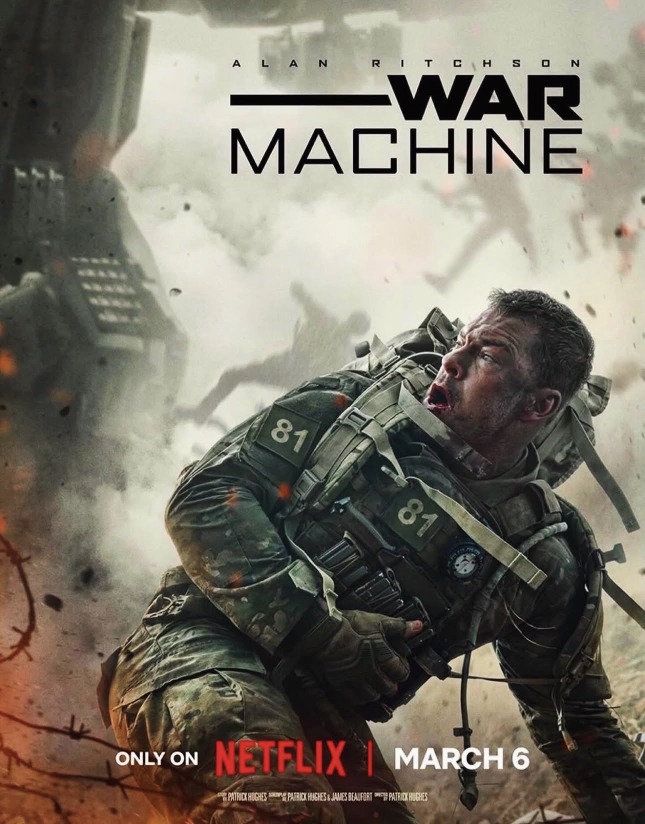 War Machine (2026): Filem Aksi Sci-Fi Netflix Tentang Tentera Elit Diburu Mesin Pembunuh 5 War machine (2026)