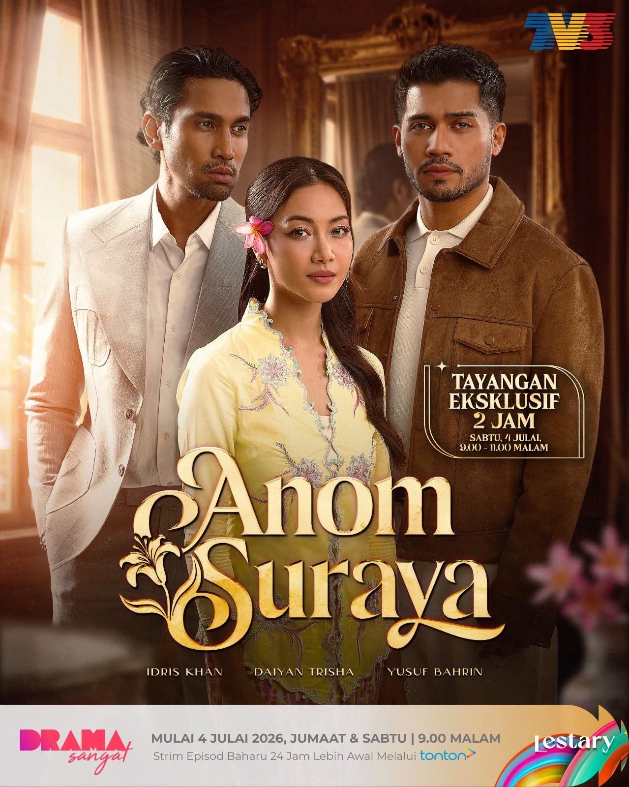 Drama ‘Anom Suraya’ Adaptasi Novel Karya Ibu Daiyan Trisha Temui Penonton 4 Julai Di TV3 6 Anom Suraya